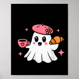 Boo Jour Ghost French Teacher Vintage Teacherlife Poster