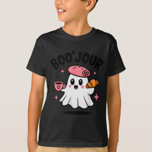 Boo Jour Ghost French Teacher Vintage Teacherlife T-Shirt