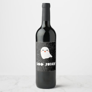 Boo Juice Wine Lable, Halloween Party Decor, Wine Wine Label