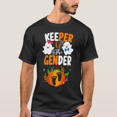 Boo Keeper Of The Gender Reveal Baby Announcement  T_Shirt