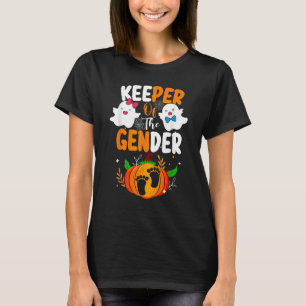 Boo Keeper of the Gender Reveal Baby Announcement  T-Shirt
