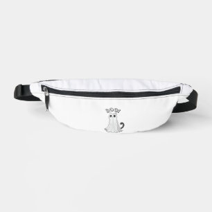 Boo Kitty Cute Ghost Cat Halloween Spooky Kitten Fanny Pack