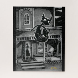 Boo Kitty Goes Flying Jigsaw Puzzle