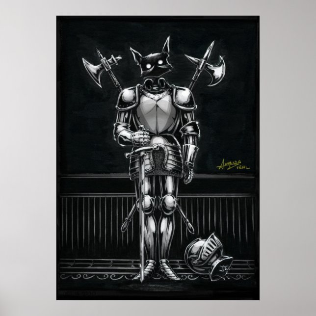 Boo Kitty in Armor Poster (Front)