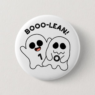 Boo-lean Funny Computer Ghost Boolean Pun   Button