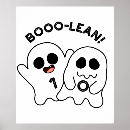 Boo_lean Funny Computer Ghost Boolean Pun   Poster