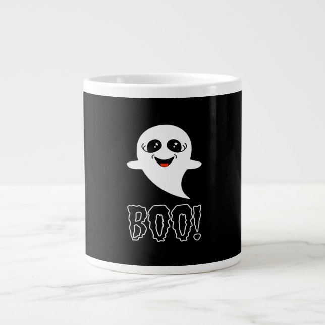 Boo Little Halloween Classic Design Giant Coffee Mug (Front)