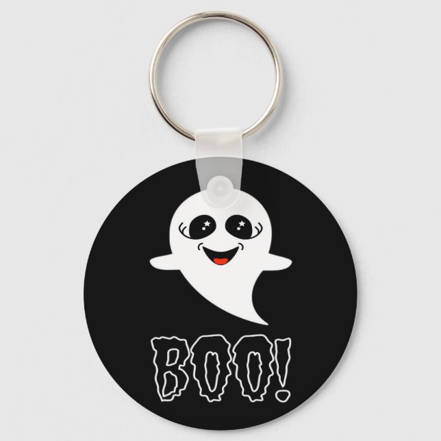 Boo Little Halloween Classic Design Keychain (Front)