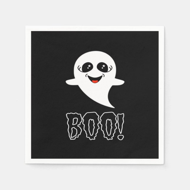 Boo Little Halloween Classic Design Napkins (Front)
