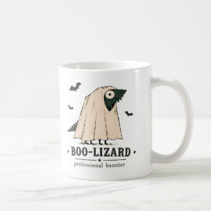 Boo Lizard Bearded Dragon Halloween Ghost Art Coffee Mug