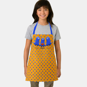 Boo Man Group of Ghosts Halloween Apron
