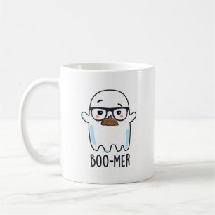 Boo-mer Funny Middle Aged Ghost Pun Coffee Mug