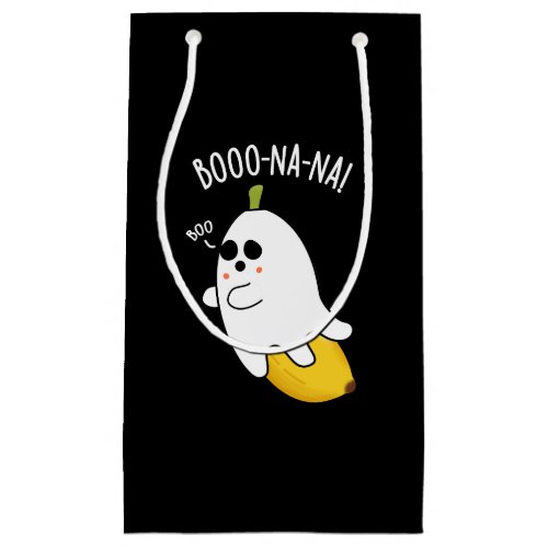 Boo_nana Funny Ghost Banana Pun Dark BG Small Gift Bag