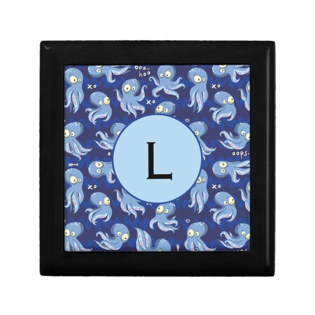 Boo Octopus Blue Kids Clothing & Décor Gift Box (Front)