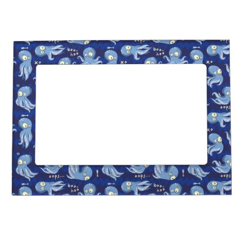 Boo Octopus Blue Kids Clothing  Dcor Magnetic Frame