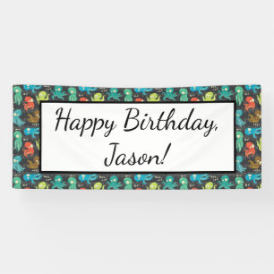 Boo Octopus Cute Multicolor Kids Clothing & Décor Banner