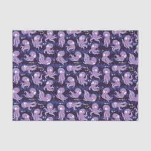 Boo Octopus Cute Purple Kids Clothing & Décor Tissue Paper