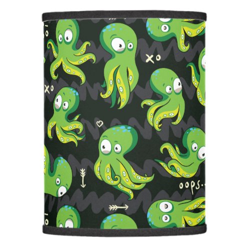Boo Octopus Green Kids Clothing  Dcor Lamp Shade