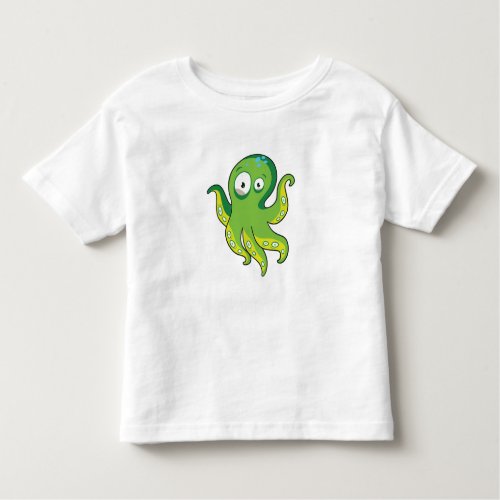 Boo Octopus Green Kids Clothing  Dcor Toddler T_shirt