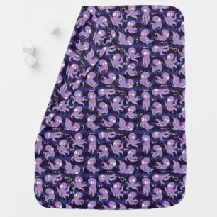 Boo Octopus Purple Kids Clothing & Décor Baby Blanket
