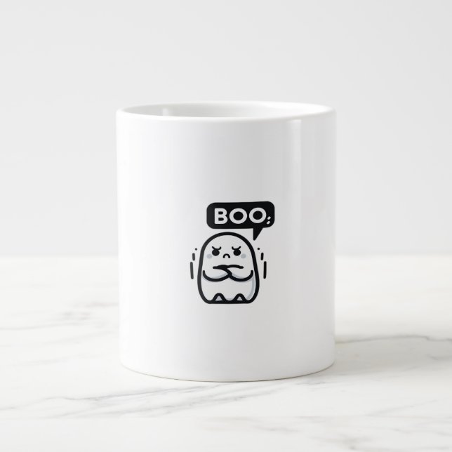Boo Of Disapproval Funny Quote Giant Coffee Mug (Front)