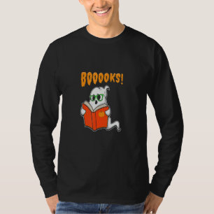 Boo Ooks Ghost Book Reading  Halloween Spooky T-Shirt