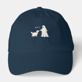 Boo-p Ghost Booping Cute Ghost Dog Halloween Hat