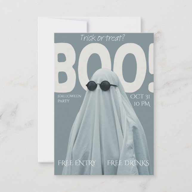 Boo! Party Invitation (Front)