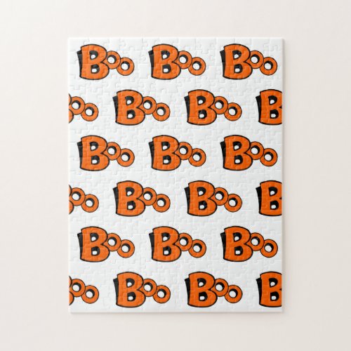 Boo Pattern Halloween Frustrating Jigsaw Puzzle