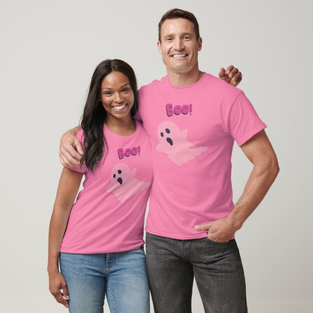 Boo Pink Halloween T-shirt (Unisex)