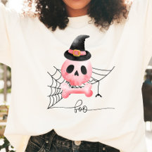 Boo & Pink skull  Halloween