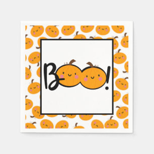 Boo Pumpkin Halloween Party Napkins