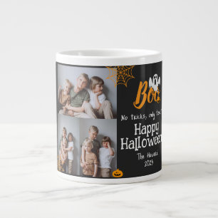 Boo pumpkin jack-o-lantern Halloween Photo Collage Giant Coffee Mug