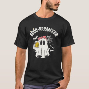 Boo racha Funny Halloween Ghost Beer Design Borrac T-Shirt