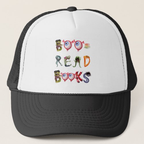 boo read books 4500  5400 px 12 trucker hat