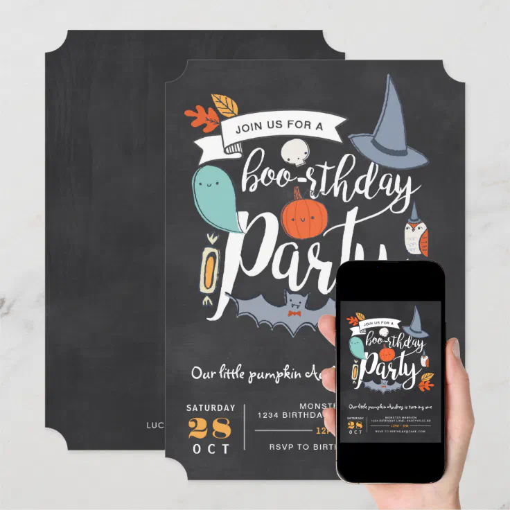 BOO-rthday Party Invitation | Zazzle