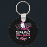 Boo Scare Away Breast Cancer Funny Breast Cancer H Keychain<br><div class="desc">Boo Scare Away Breast Cancer Funny Breast Cancer Halloween</div>
