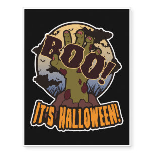 Boo! Scary & Creepy Zombie Hand - Halloween Gift Temporary Tattoos
