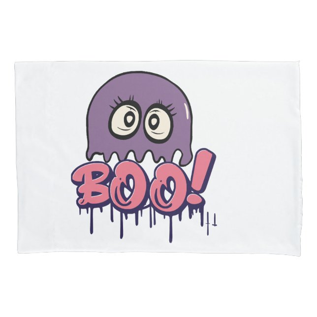 Boo scary pillow case (Front)