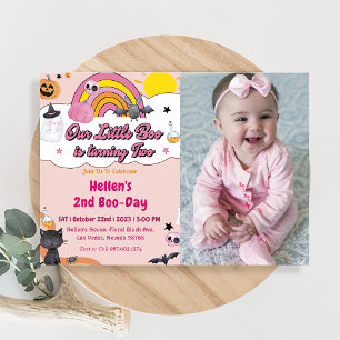 Boo Second Birthday Our Little Boo Is Turning Two Invitation