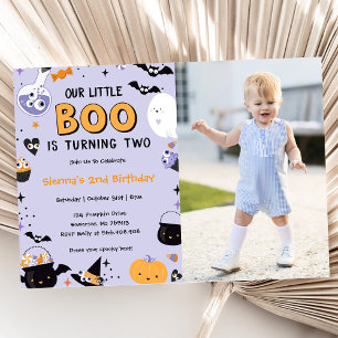 Boo Second Birthday Our Little Boo Is Turning Two Invitation