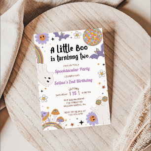 Boo Second Birthday Our Little Boo Is Turning Two Invitation