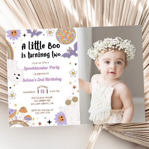Boo Second Birthday Our Little Boo Is Turning Two Invitation