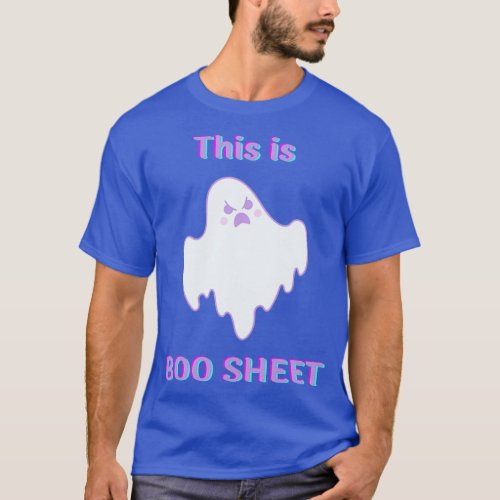 Boo Sheet Cute Angry Ghost T_Shirt