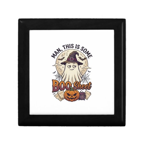 Boo Sheet Ghost Pumpkin Halloween Moon Cauldron Gift Box