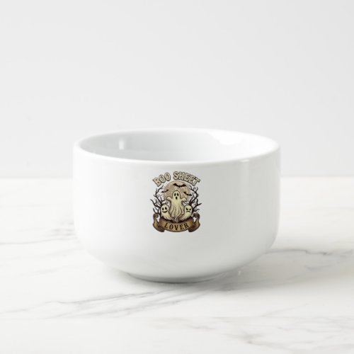 Boo Sheet Lover Halloween Ghosts Moon Bats_1 Soup Mug