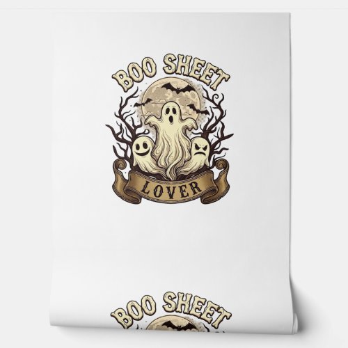 Boo Sheet Lover Halloween Ghosts Moon Bats_1 Wallpaper