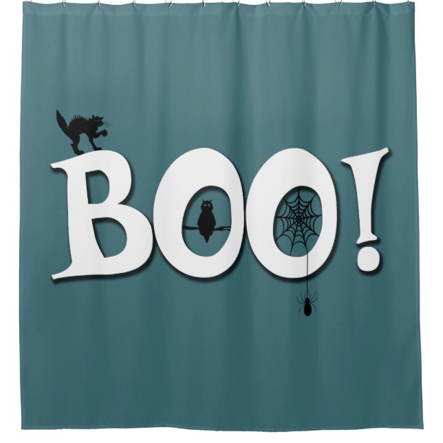 Boo! Shower Curtain (Front)