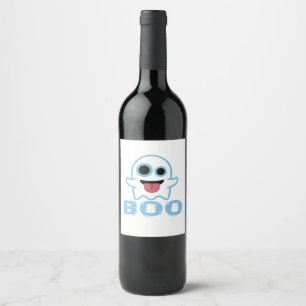 Boo Silly Funny Meme Wine Label
