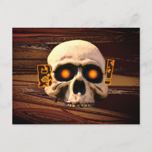 Boo Skull Postcard